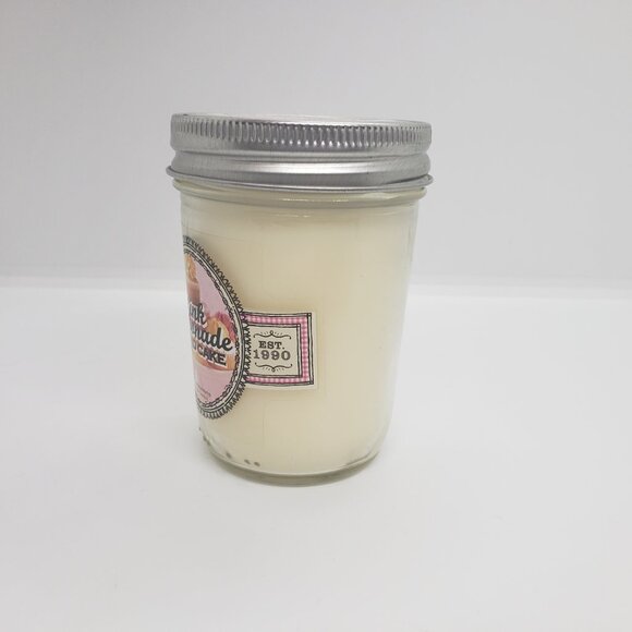 Pink Lemonade Pound Cake Bath and Body Works 6oz Mason Jar Candle RETIRED bbw - Picture 9 of 10